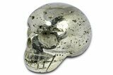 Gleaming Pyrite Skull - Peru #378838-2